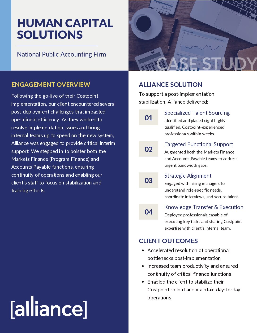 Alliance – Case Study – Human Capital Solutions – National Public Accounting Firm-2 Human Capital Solutions Case Study Thumbnail
