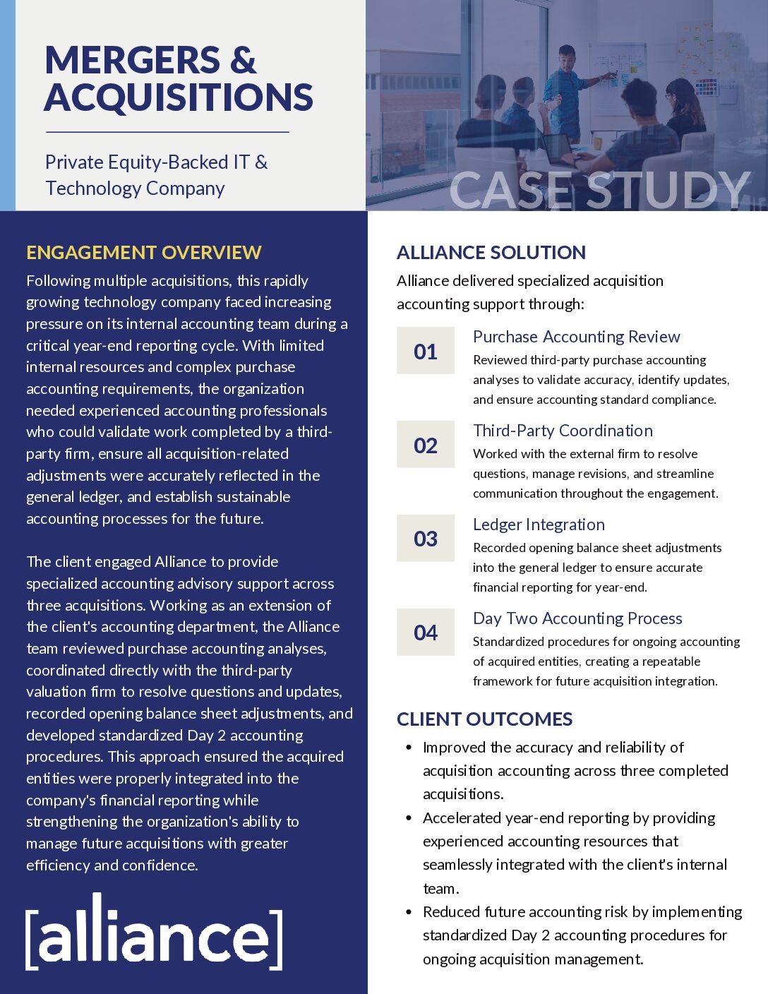 Mergers + Acquisitions Case Study Thumbnail